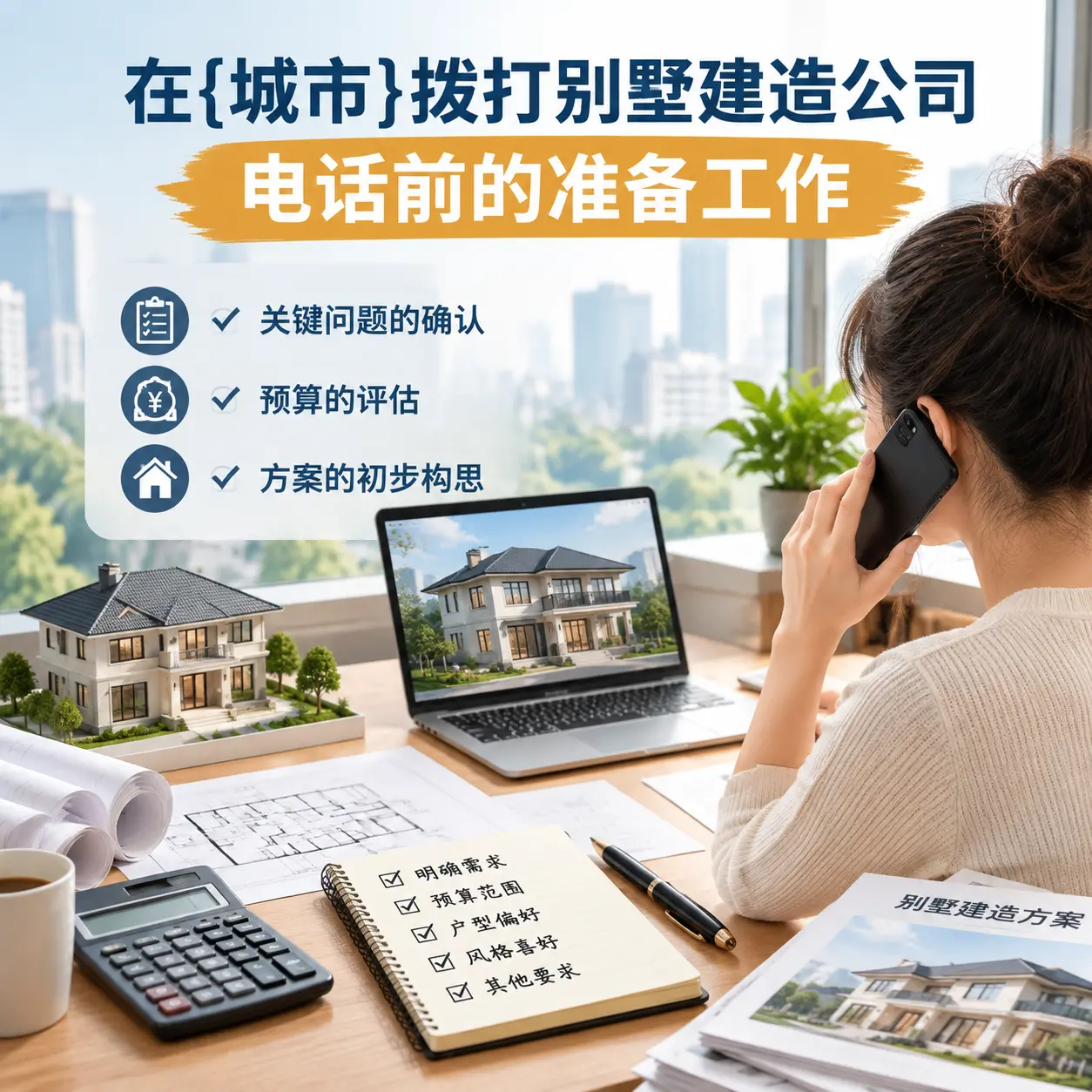 在凯里拨打别墅建造公司电话前的准备工作